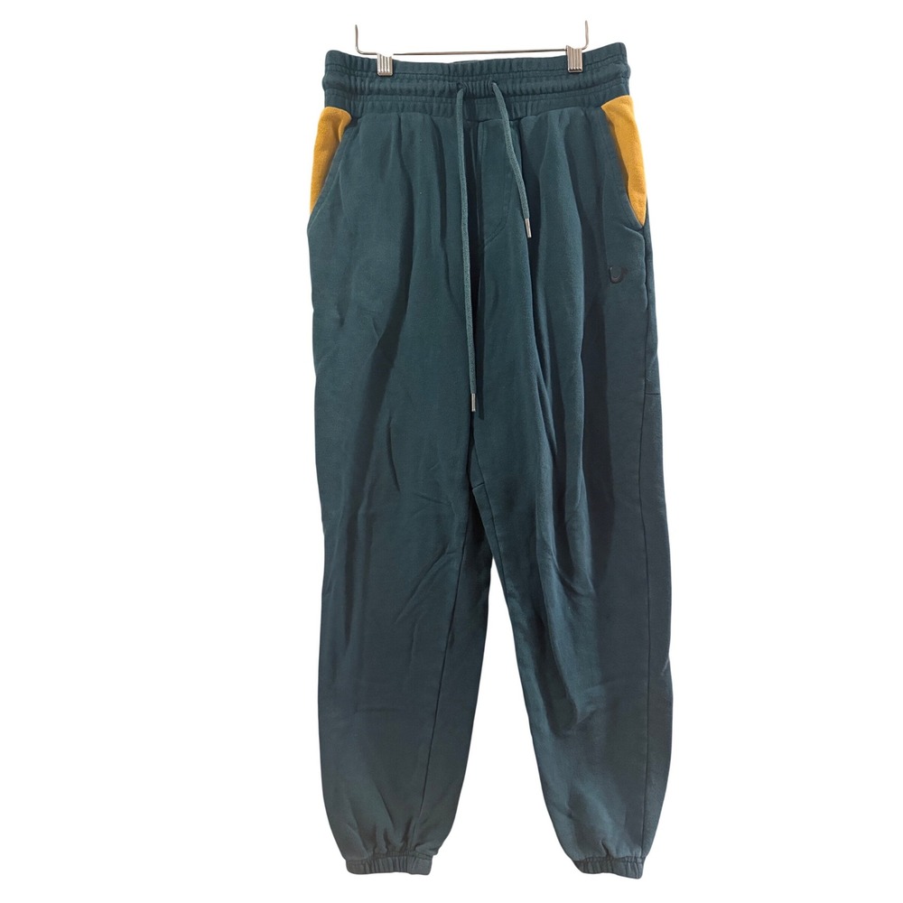 True Religion Joggers Womens Mediumโ Teal Yellow Contrast Pocket Sweatpants